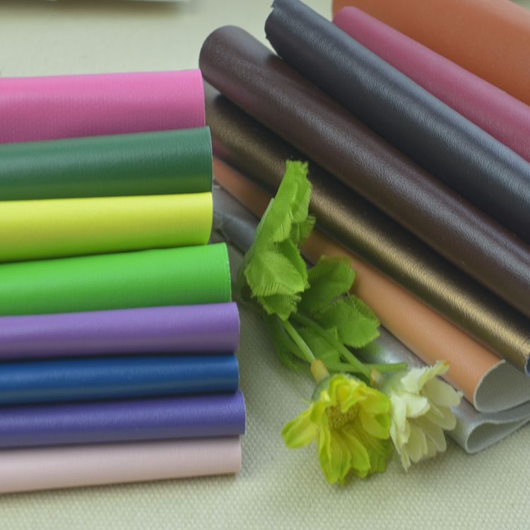 厂家供应PU皮革 粗布底纳帕纹pu皮革 电子产品包装化装盒皮料