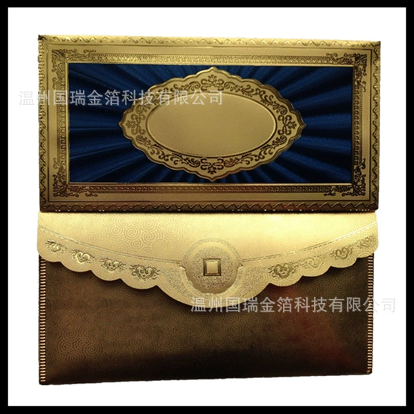 Золотая фольга конверт Золотая фольга прибыль запечатана золотая фольга красный конверт доллар конверт индийский красный конверт завод прямых продаж