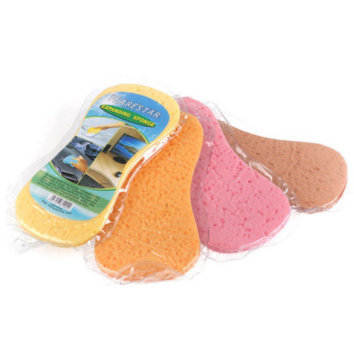 Car 8-character car wash sponge, car waxing sponge 22*11CM vacuum compressed coral car cleaning sponge