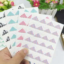 24枚复古格调条纹角贴DIY相册爆炸盒照片贺卡固定相角贴4款可选