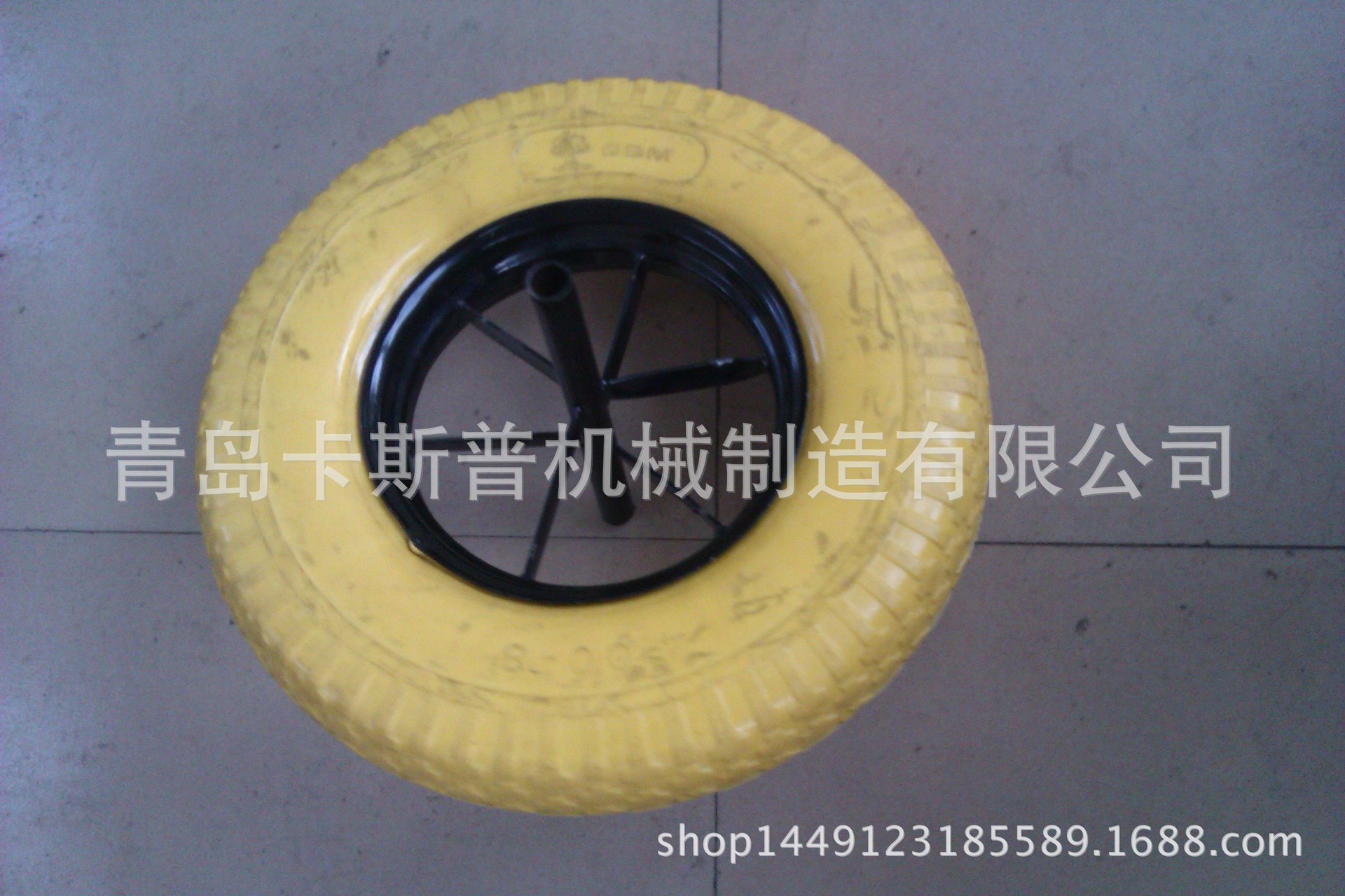 手推车轮子WB6400轮子 独轮手推车轮子 PU轮350-8