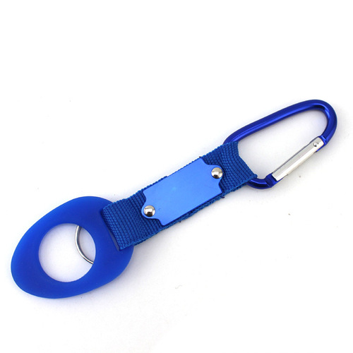 The third generation rubber water bottle buckle water bottle buckle buckle outdoor carabiner hanging buckle quick release blue red