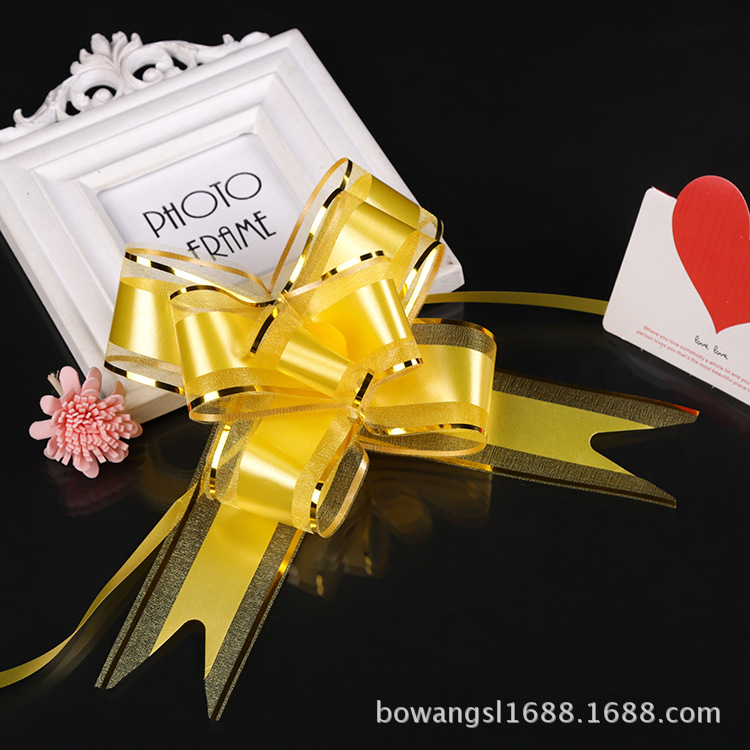 Venta al por mayor transfronteriza 50 gran arco dibujado a mano flor hilo de nieve borde dorado tinta dibujo flor regalo de Navidad embalaje de flores