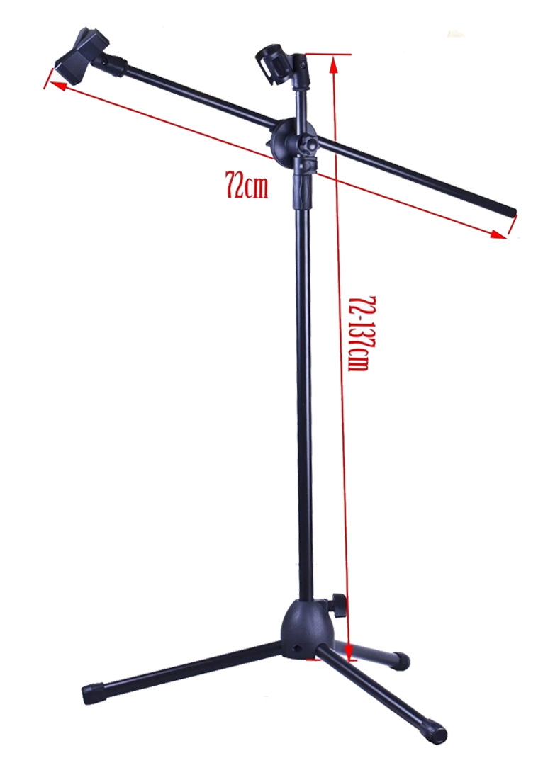 Soporte de micrófono profesional para transmisión en vivo, bandeja para tarjeta de sonido, soporte de micrófono ajustable para presentaciones en escenario, modelo de micrófono, equipo de audio