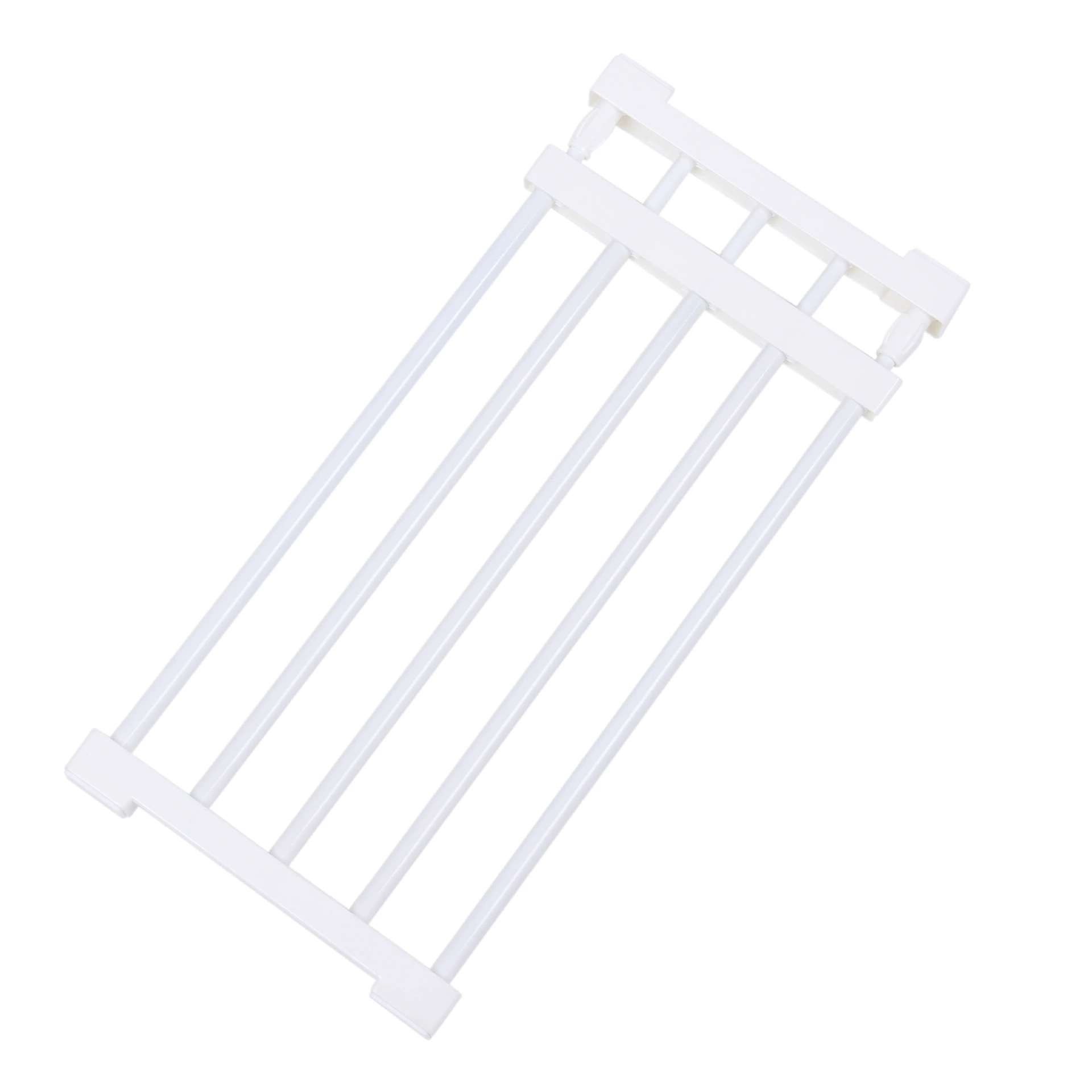Wardrobe storage shelf divider, adjustable layered partition, white, widths 24/35/42 cm for cabinet