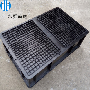 Supply Shanghai standard black antistatic plastic box 600 * 400EU European standard logistics box Black conductive box
