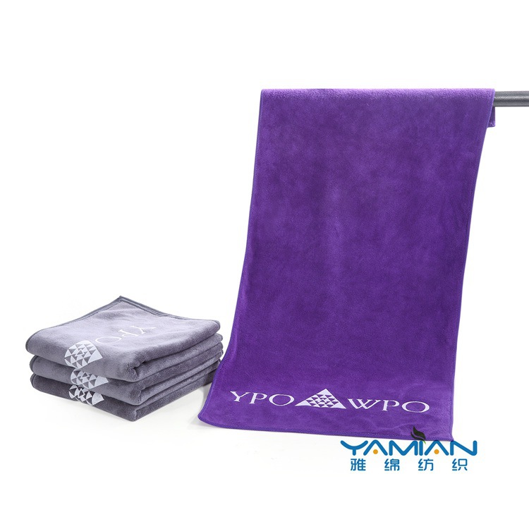 Microfiber printed towel bath towel thickened velvet fabric comfortable acceptable logo specifications