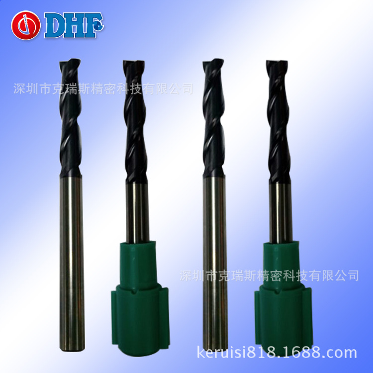 正品德信发DHF超微粒长刃立铣刀 2刃钨钢立铣刀LFTA0802 8.0*100L