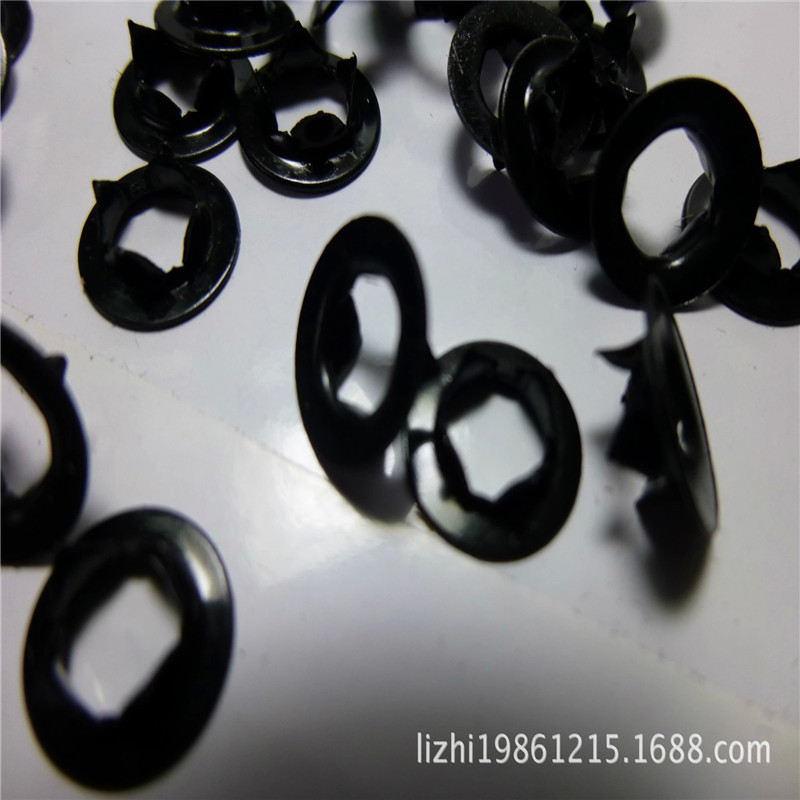 Suministro marco de fotos accesorios de hardware tablero redondo cinta hebilla Lotus hebilla cinta Stud zapatos ojo presión hebilla garra hebilla 10mm