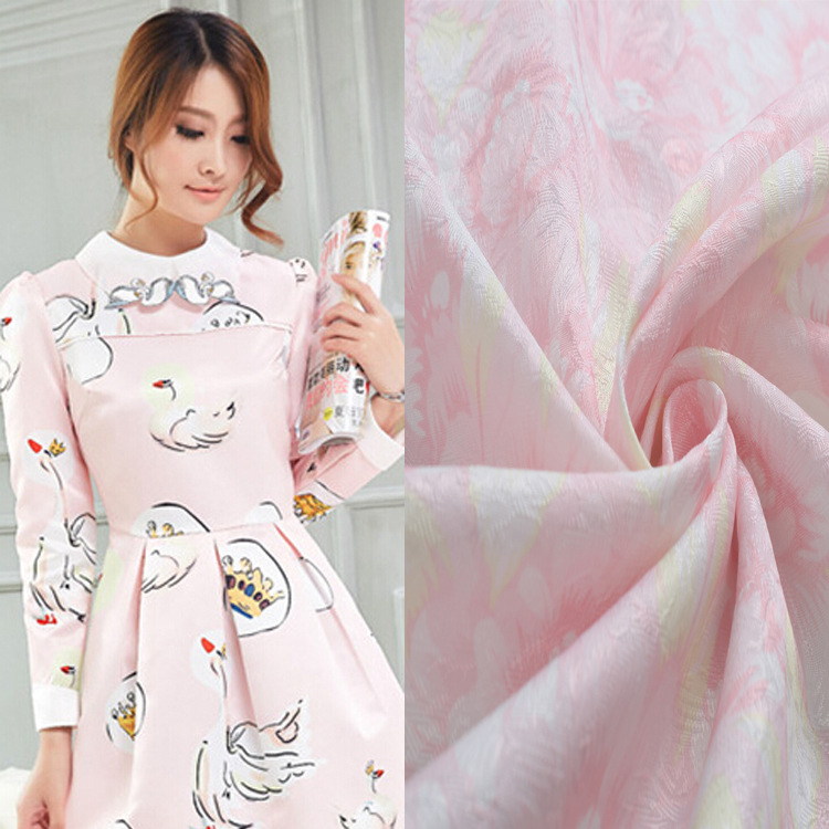 厂家直售 涤纶高档提花布印花布 工艺品服装等用料 可来样