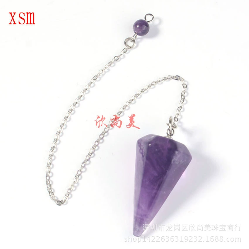 Natural water, hexagonal crystal, pendant, European style, for import, Aliexpress