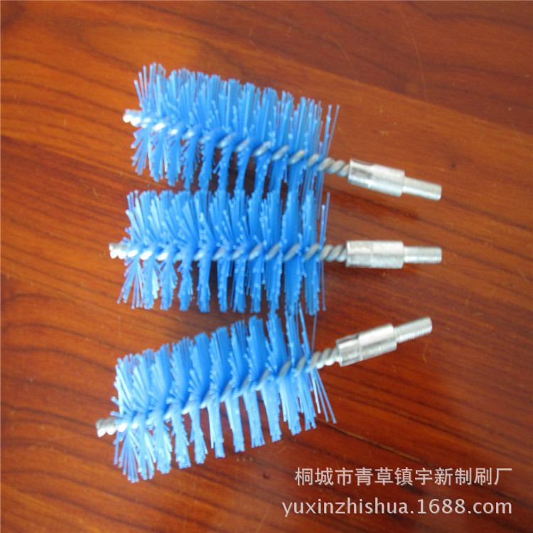 厂家大量供应尼龙丝管道刷 各种钢丝铜丝刷 弹簧刷 水晶钻条刷