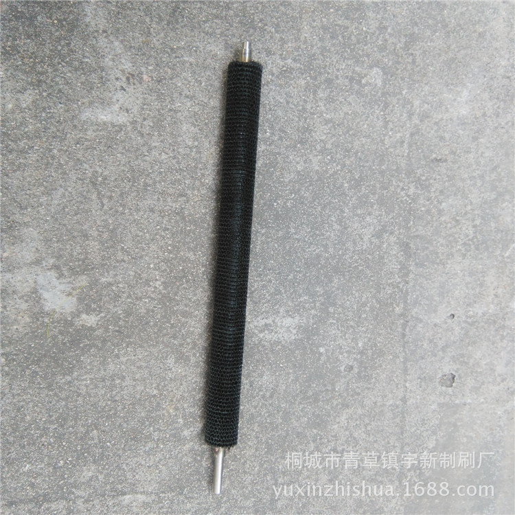 现货优质尼龙丝毛刷辊 工业机械辊刷 钢板除锈钢丝辊刷