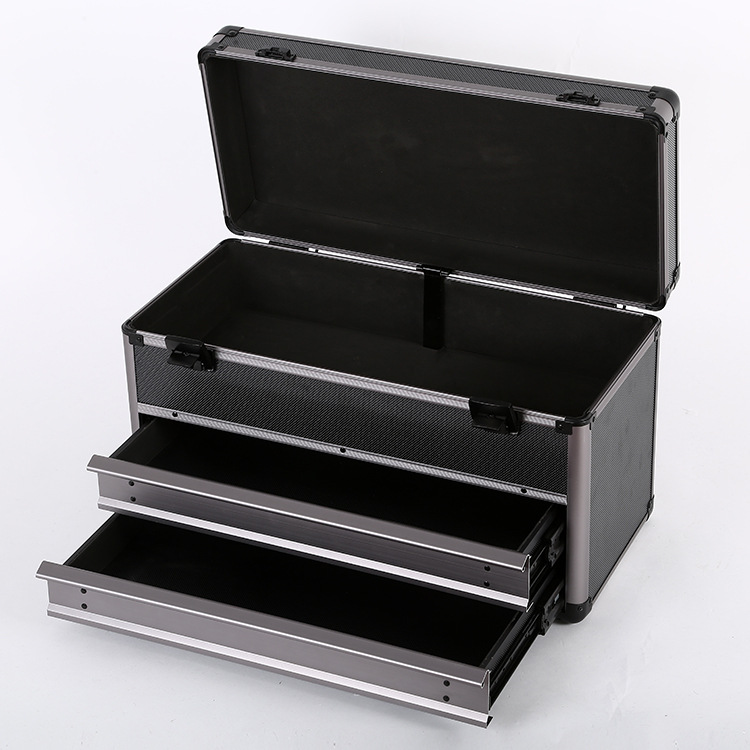五金工具箱 专业汽修车载箱 抽屉式三层工具盒   工具箱批发