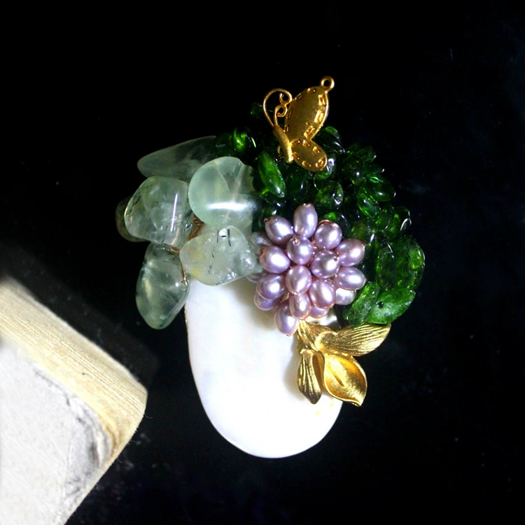 Брошь, подвеска handmade, дизайнерские украшения