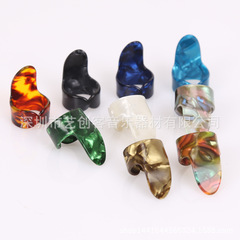 Celluloid guitar thumb pick, right-handed guitar finger tab, thumb and index finger, acoustic guitar fingerpicking, fake fingernail set, pick