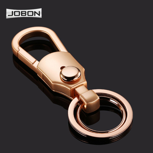 jobon China keychain business buckle metal car keychain creative gift ZB098 gift box packaging