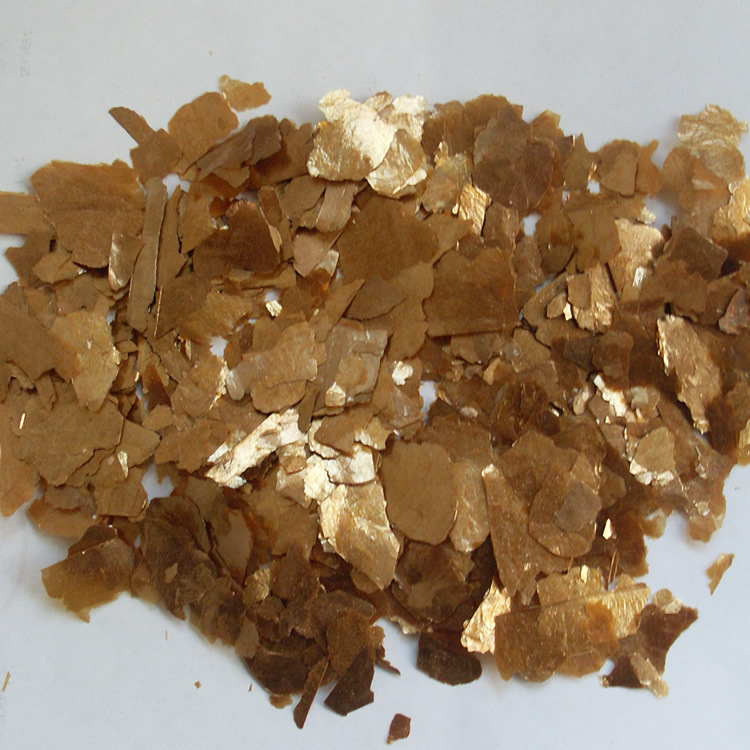 供应金云母岩片 金黄色岩片 古铜色岩片 金色岩片