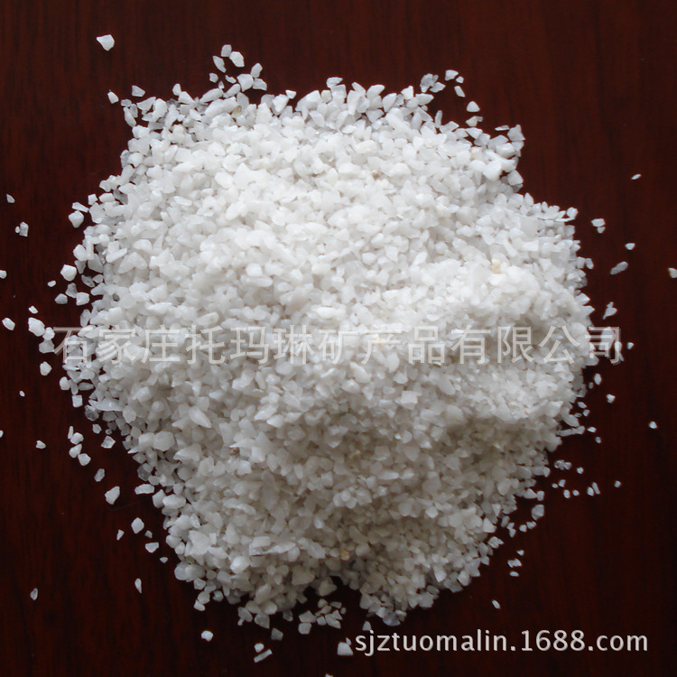 供应白色石英砂  白色硅砂 过滤水用石英砂 半透明石英砂耐火