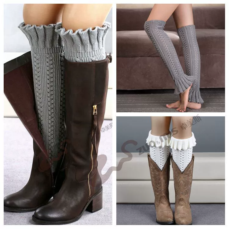 Keep warm knitted gaiters, woolen booties, boots, Amazon, wholesale