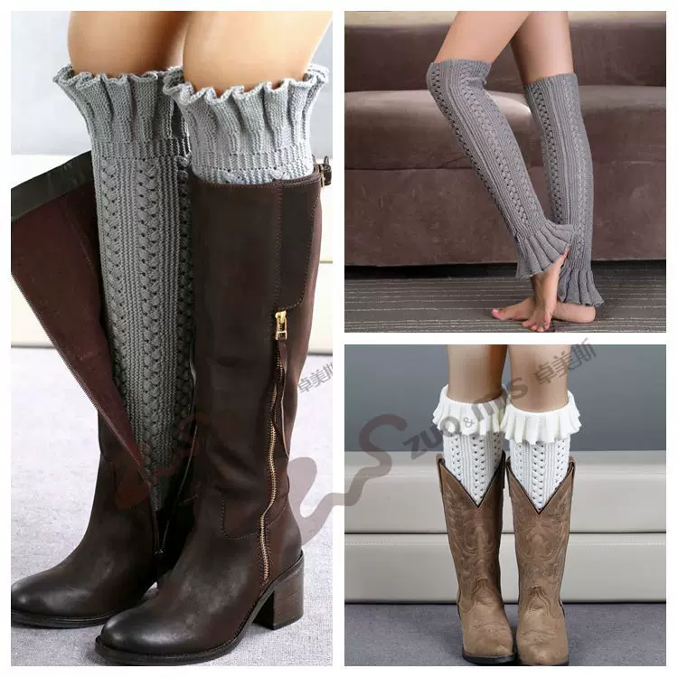 Keep warm knitted gaiters, woolen booties, boots, Amazon, wholesale