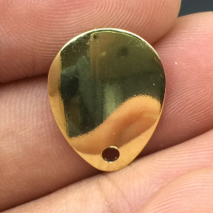 Weihe Rotating Spinner Accessories: Gold & Silver Iron Sheets, 0.8g & 0.5g Lure Components—Waterdrop Shapes, Cross-Border Available