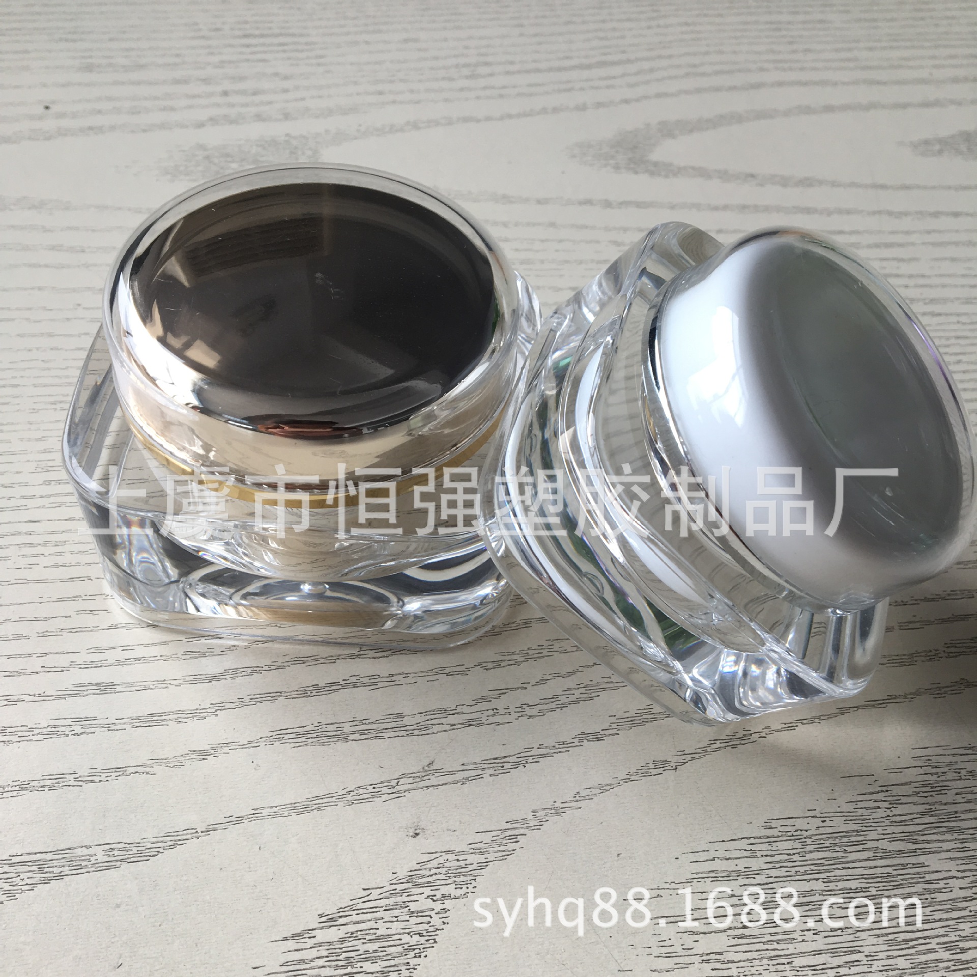 护肤品容器 高档化妆品包装 亚克力面霜瓶塑料方形膏霜瓶15.30.50