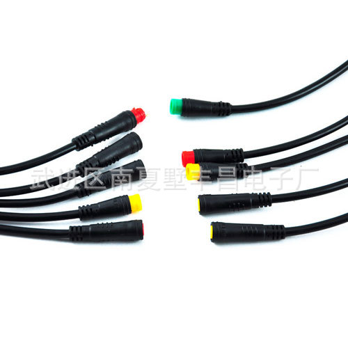 厂家直销 M8防水线 公母线信号传感线束 2.3.4.5.6芯防水接头