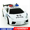 Remote control car, wireless electric police car, realistic transport, wholesale, scale 1:24