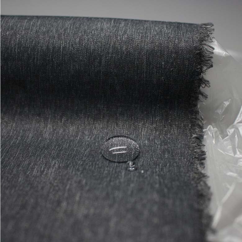 弹力运动复合面料防水锦涤面料斜纹塔丝隆TPU服装布料冲锋衣男布