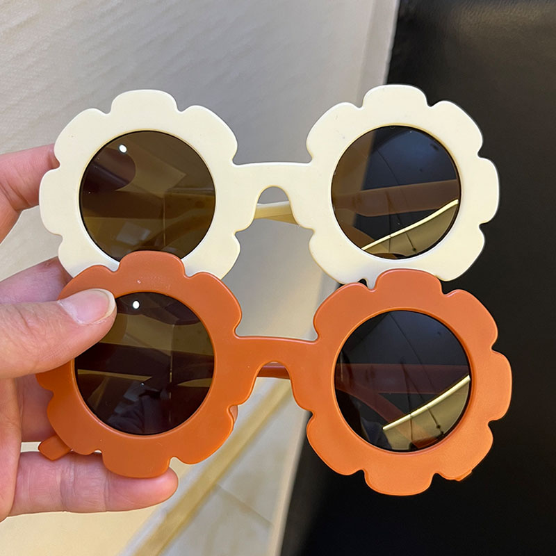 Gafas de sol para niños niñas lindas pequeñas gafas de flores gafas de sol de viaje para bebés de niñas gafas de sol a prueba de rayos UV de moda