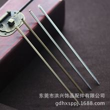 DIY饰品配件 头饰发饰发簪材料 神棍 发簪棍 一字发簪杆子 A014