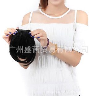 Factory Direct wholesale supply wig factory 2 side length straight bangs hair piece one knife straight bangs hair extension piece