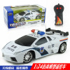 Remote control car, wireless electric police car, realistic transport, wholesale, scale 1:24