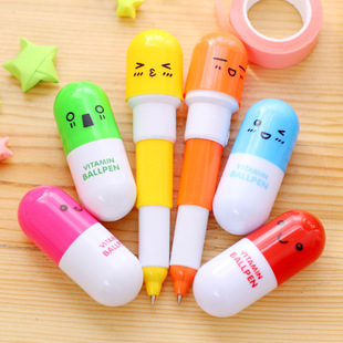 YZ012 Cartoon Creative Pills Ball Bad Pen Tody милый мультипликационный ручка в начальной школе канцелярские канцелярские товары Оптовая фабрика прямые продажи t