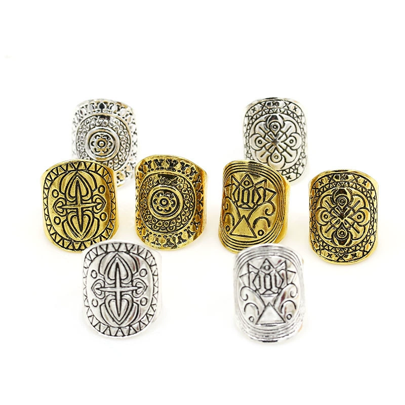 Retro ring, European style, boho style, on index finger