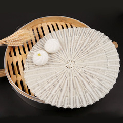 藤草蒸籠墊藤編蒸籠墊仿藤藤條蒸饅頭墊小籠包子饅頭墊不積水圓形