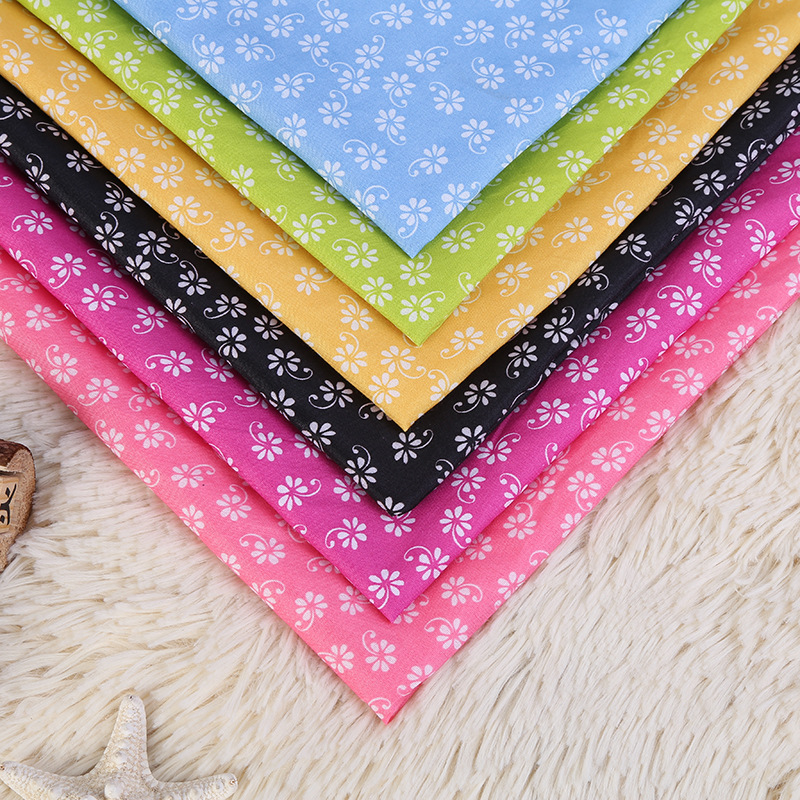 供应蜻蜓花印花面料 新款环保不褪色涤纶布料 家纺涤纶布料批发