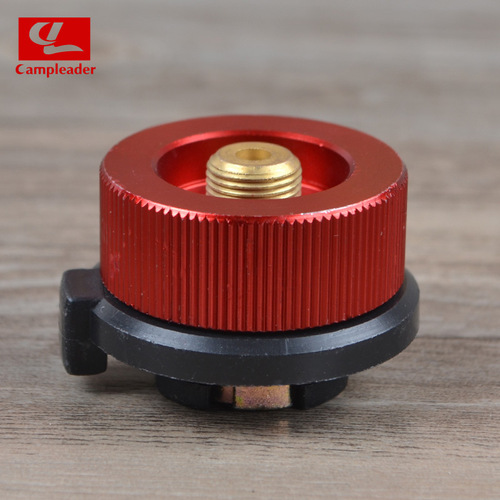 Outdoor stove long gas tank adapter round adapter stove adapter row red adapter self-closing type