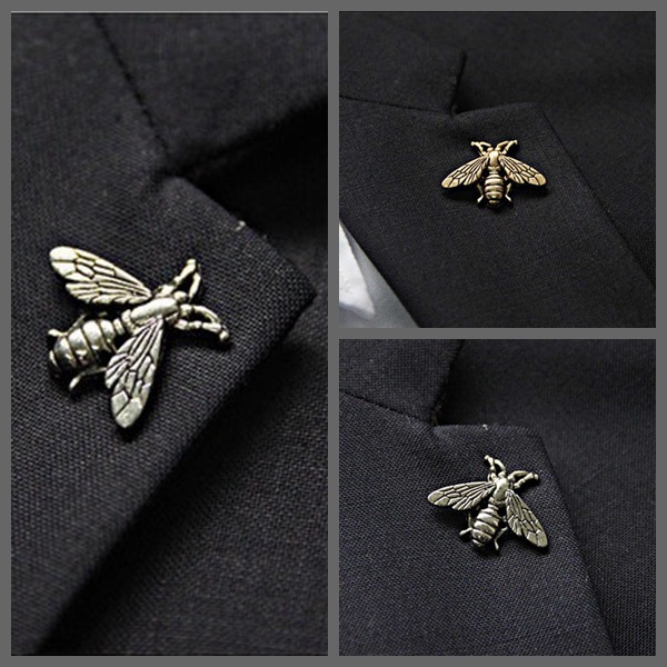 AAF004 Comercio exterior abeja vintage aleación de metal hebilla broche al por mayor/importado insecto pequeño broche