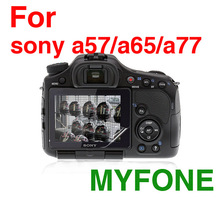 适用 索尼 Sony a57/a65/a77相机屏幕贴膜 pet保护膜 钢化玻璃膜