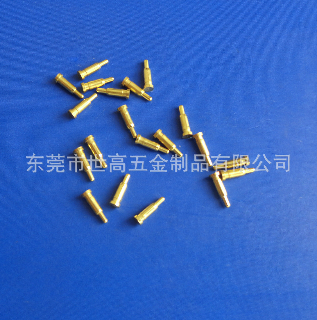 自动车床车削顶针  数控车车销铜探针五金件  立式车五金小件销轴