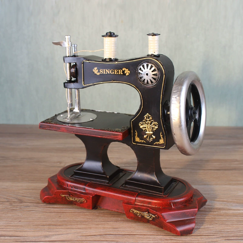 Retro sewing machine model home decoration home decoration bar Creative ornament clothing store window props