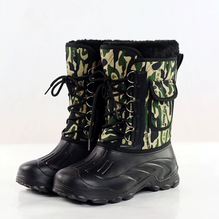 Men's Snow Boots, Insulated Waterproof Outdoor Boots, Lightweight 1.1 kg, Sizes 37–46