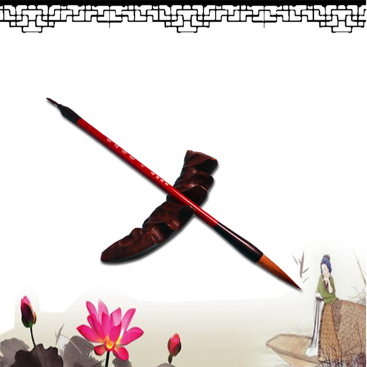 Comadreja escritura pluma guion regular para sala de escritura cuatro tesoros fábrica ventas clase entrenamiento pluma procesamiento personalizado gran cantidad congou