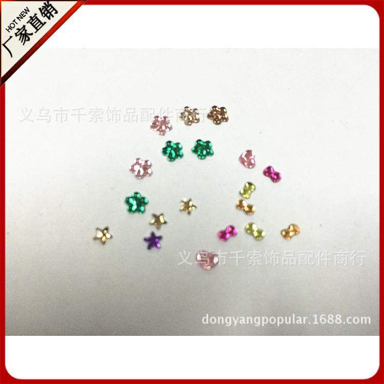 Nail supplies wholesale DIY nail jewelry Taiwan acrylic Diamond 2X4mm bow tie special-shaped diamond bow