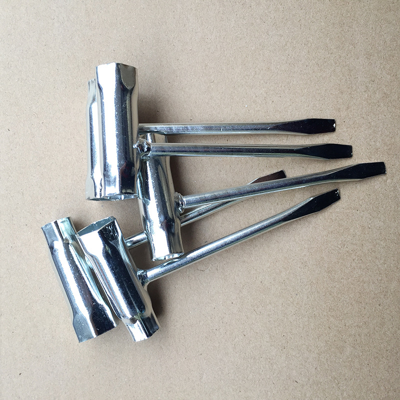 厂家供应13-19火花塞套筒 油锯套筒 焊接多功能套筒扳手加厚