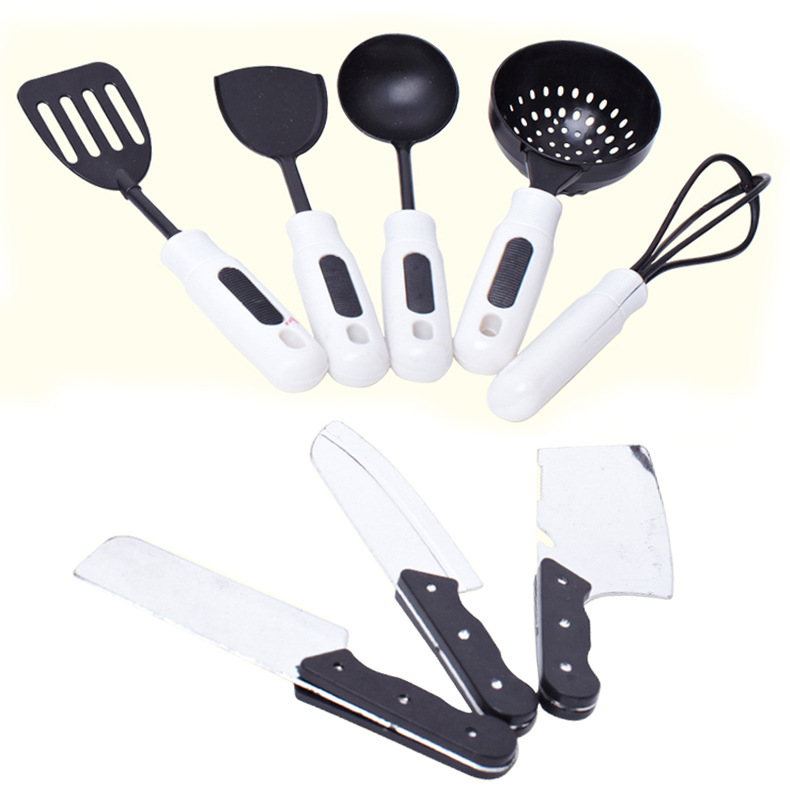 Casa de juegos para niños juguetes utensilios de cocina educación temprana juguetes de cocina simulación 13 piezas combinación de vajilla roja