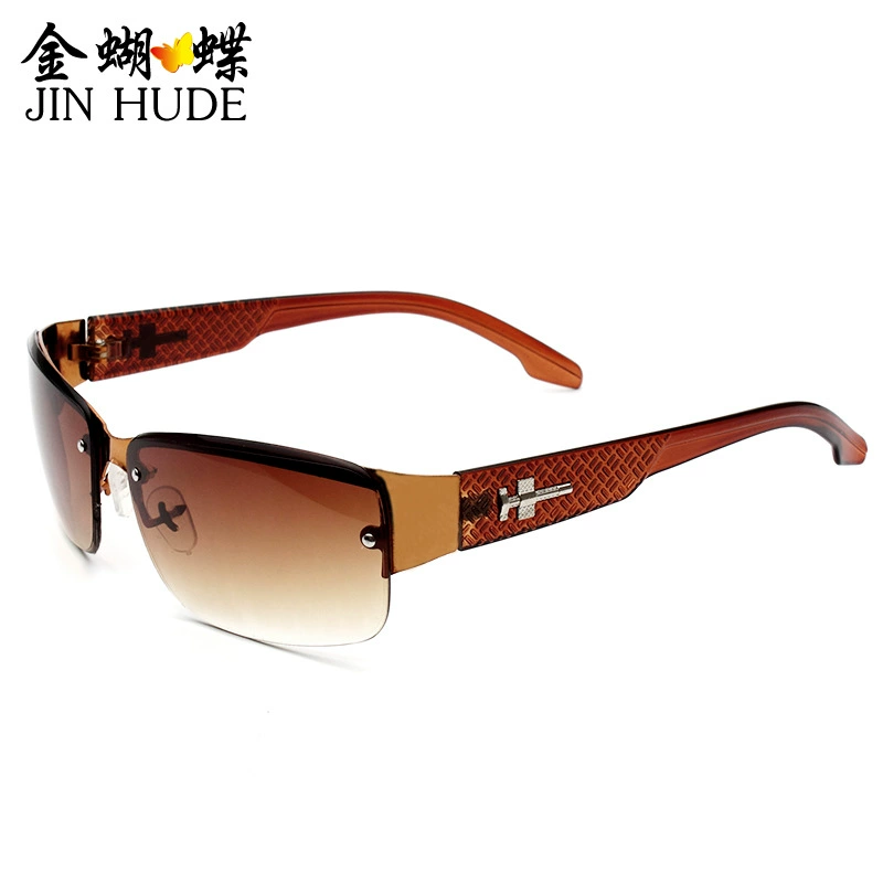 Men’s metal sunglasses, square frame, lightweight, multiple lens tints