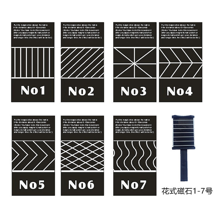 Nail Art Nail Polish Cat Eye Magnet Digital Nail Polish Gel Magnet Tool Glossy Quick-Dry Exquisite Magnetic Attraction